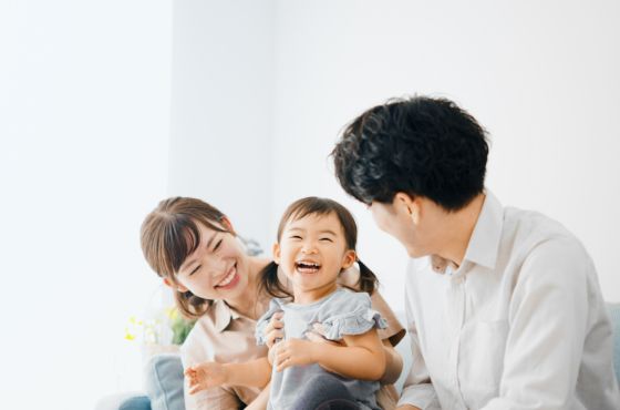 笑顔の家族